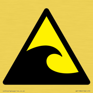 W056 Warning: Tsunami hazard zone
